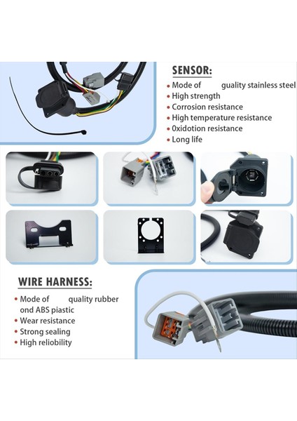 Römork Işık Konektörü Soketi 7 Pin Teli Elektrik Römork Adaptörü Hızlı Dönüştürücü VPLAT0013 Lr4 (2010-2013) (Yurt Dışından) modelleri