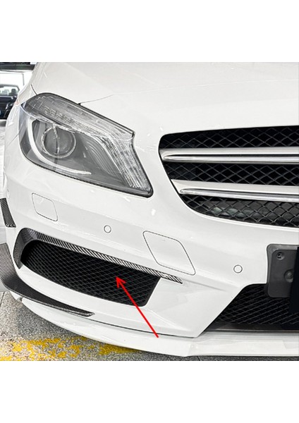 Araba Ön Tampon Dudak Splitter Spoiler Sis Lambası Kapak Trim Mercedes-Benz Için A Sınıfı W176 Amg 2013-2015 A (Yurt Dışından) fiyatları