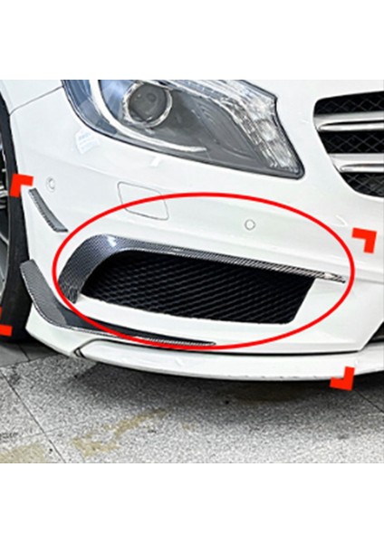 Araba Ön Tampon Dudak Splitter Spoiler Sis Lambası Kapak Trim Mercedes-Benz Için A Sınıfı W176 Amg 2013-2015 A (Yurt Dışından) indirimleri