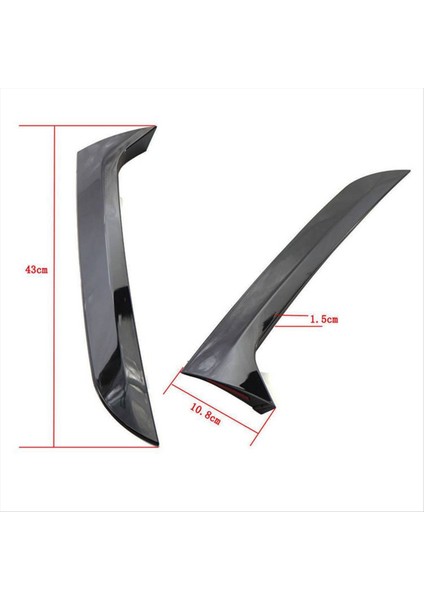 Arka Pencere Yan Spoiler Yan Kanat Trim Kapağı Vw Tiguan Mk1 2007-2016 Kuyruk Rotor Deflektörü (Yurt Dışından) fırsatları