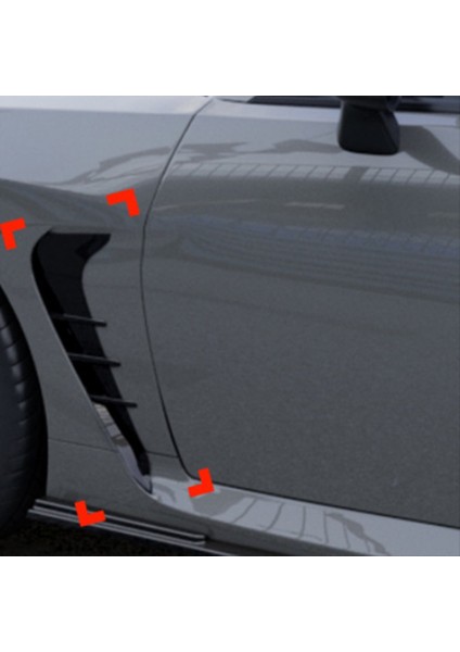 Toyota GR86 Subaru Brz 2022+ Parlak Siyah Için Araba Yan Kanat Hava Akışı Giriş Kapağı Kapak Yan Çamurluk Trim Spoiler (Yurt Dışından) modelleri