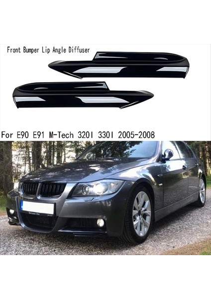 Bmw 3 Serisi E90 E91 M-Tech 320I 330I 2005-2008 B Için Ön Tampon Dudak Difüzör Ayrımcı Spoiler (Yurt Dışından) fırsatları