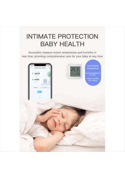 LCD Ekranlı Akıllı Uygulama Monitörü ile Tuya Zigbee Sıcaklık Nem Sensörü Alexa/google Home 2pcs Için Gerçek Zamanlı Uzaktan (Yurt Dışından) indirimleri