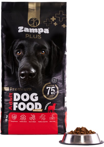 Plus Yetişkin Köpekler İçin Biftekli & Pirinçli Premium Kuru Mama 15kg (Yüksek Enerji) fiyatları