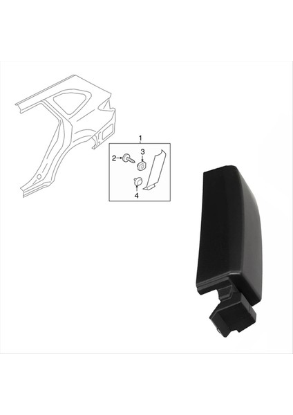 Subaru Outback 2015-2019 Dış Taraf Kalıplama Trim Arka Çamurluk Koruma Plakası 91112AL58A 91112AL59A (Yurt Dışından) indirimleri