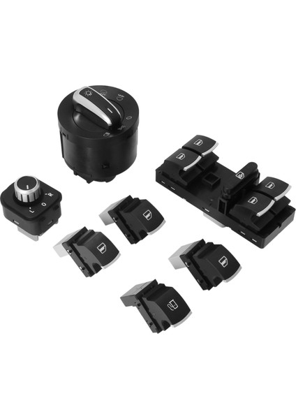 7pc Pencere Far Far Yakıt Gaz Anahtarı Golf Mk 5 6 Jetta Için Passat Tiguan Için (Yurt Dışından)