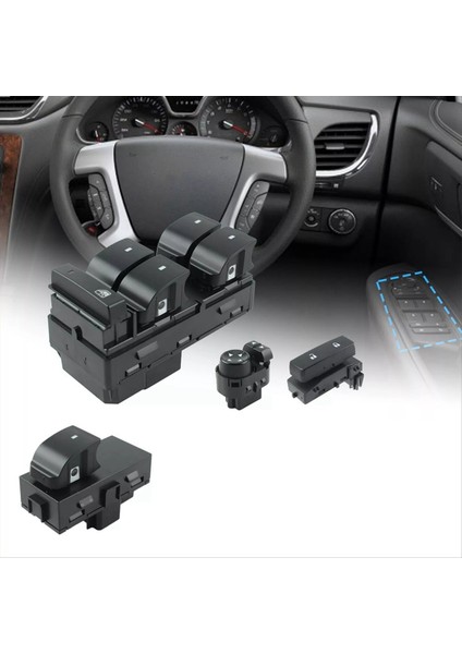 Ön Sağ Elektrikli Pencere Kaldırıcı Düğmesi Kapı Kilidi Ayna Kontrol Anahtarı Chevy Silverado Gmc Sierra (Yurt Dışından) modelleri