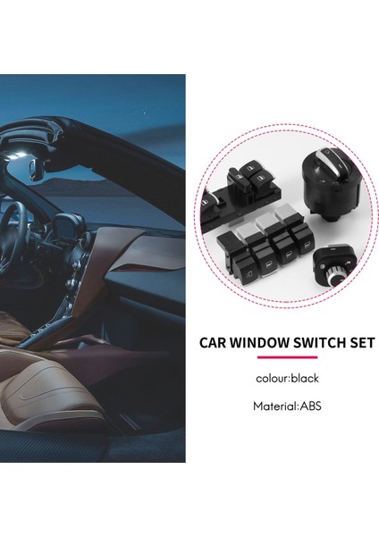 7pc Pencere Far Far Yakıt Gaz Anahtarı Golf Mk 5 6 Jetta Için Passat Tiguan Için (Yurt Dışından) fırsatları