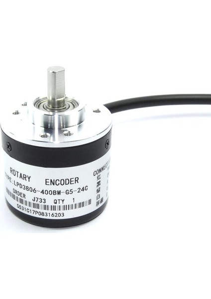 LPD3806-400BM-G5-24C 400 Pals Optik Enkoder Dc 5V-24V Rotary Ab 2 Faz Motor Hız Yön Açı Mesafe Konum