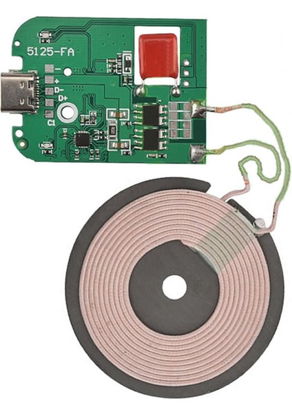 Kablosuz Şarj Modülü Type C 15W Qi 9V 1.5A Mobil Akıllı Telefon Oyuncak Pil Şarj Transmiter