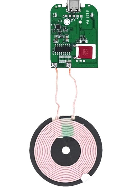 Kablosuz Şarj Modülü Type C 15W Qi 9V 1.5A Mobil Akıllı Telefon Oyuncak Pil Şarj Transmiter indirimleri