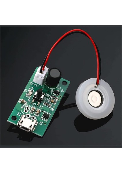 Micro USB Ultrasonik Nem Üretici Devre Seramik Disk Transducer 5V 2W Soğuk Buhar Sis Duman Atomizer