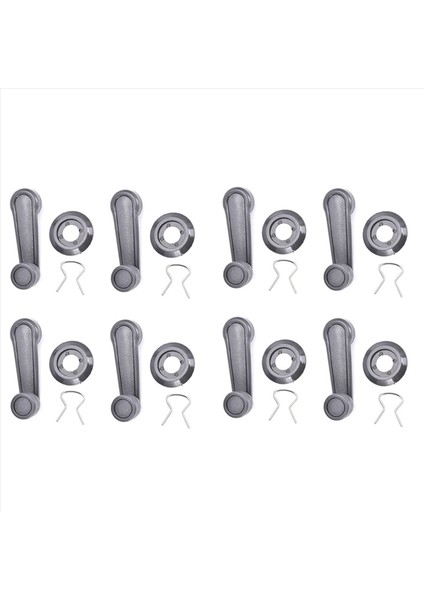 8x Evrensel Araba Penceresi Bağlantı Sarı Tutucu Krank Kapı Kol Saplaması (Yurt Dışından)