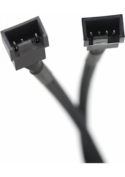 1 To 2 Çoğaltıcı 25CM Fan Uzatma Kablosu Y Tip 4 Pin 3 Pin Bilgisayar Kasa Anakart Ekran Kartı