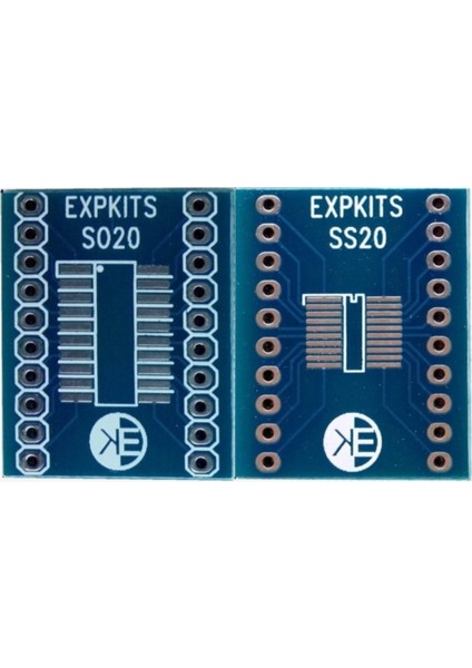 SOSS20 Pcb ( SO20 - SSOP20 ) SOIC20 SSOP20 To DIP20 Çevirici Pcb