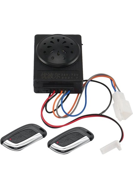 36V-72V Elektrik Scooter Alarm Sistemi Çift Uzaktan Kumanda Güvenlik Mopalı Alarm Aksesuarları Su Geçirmez Bisiklet Alarmı (Yurt Dışından) fırsatları
