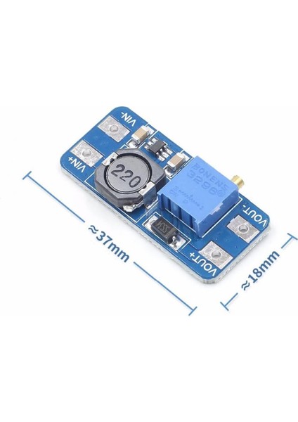 MT3608 28V 2A Dc Boost Modül Ayarlanabilir Voltaj Yükseltici Güç Kaynağı Step Up fiyatları