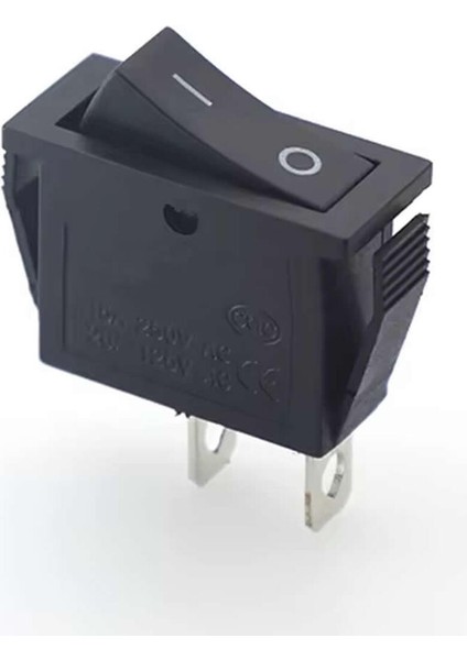 15A 250V On / Off 2 Pin Anahtar Ince Latch Tip Buton Yüksek Akım KCD3-101 Switch Panel Montaj Kutu