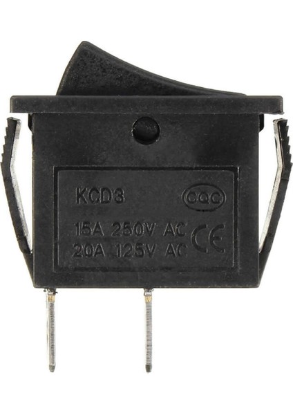 15A 250V On / Off 2 Pin Anahtar Ince Latch Tip Buton Yüksek Akım KCD3-101 Switch Panel Montaj Kutu fırsatları