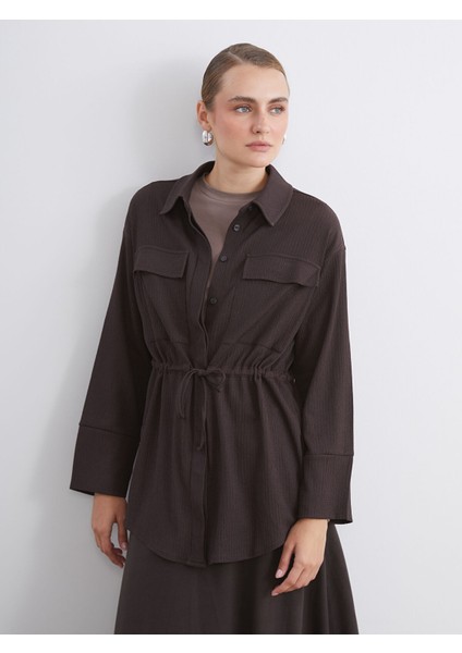 Yeni Sezon Dokulu Kadın Gömlek Tunik