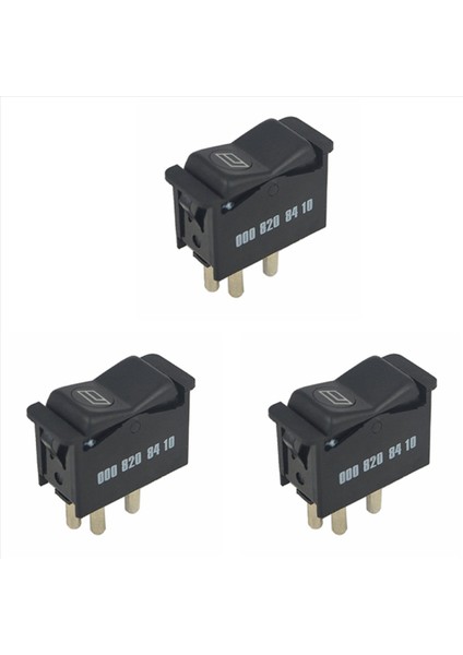 Mercedes Için 3x 6 Pim Benz W123 190D 190E 240 Elektrikli Pencere Anahtarı Kapı Panelleri 0008208410 0028203610KZ (Yurt Dışından)