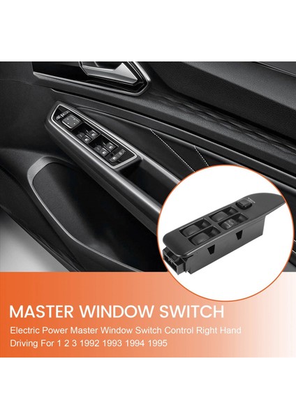 Elektrikli Güç Master Pencere Anahtarı Kontrolü Sağ El Sürüşü Mitsubishi Lancer Evolution Evolution 1 2 3 1992 1993 1994 1995 (Yurt Dışından) fırsatları