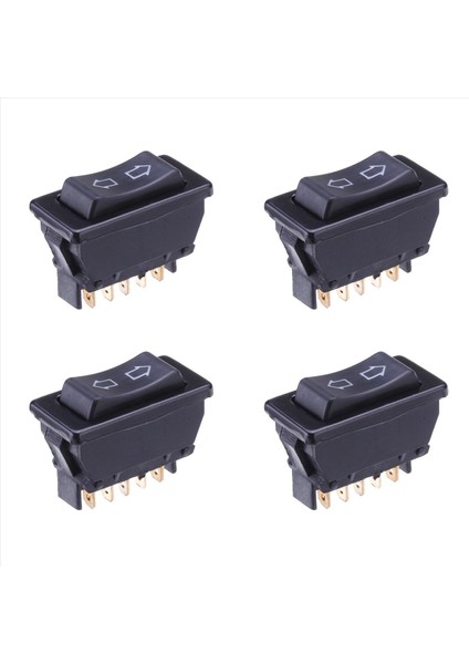 4x Evrensel Elektrikli Pencere Anahtarı Düğmesi 5 Pin 20A 12VDC Otomobil Kamyonu Aracı Için (Yurt Dışından)