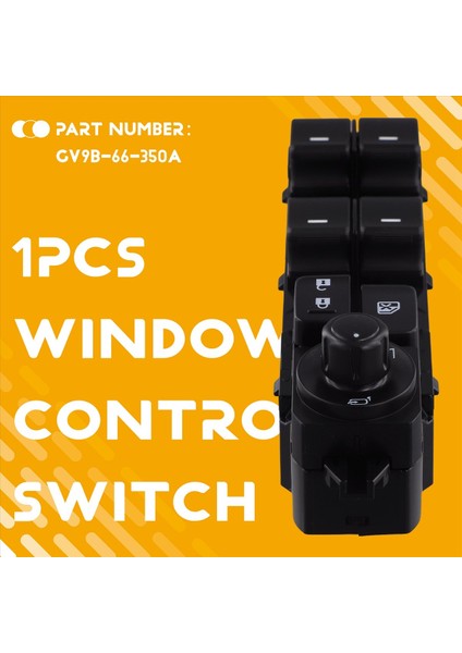 Araba Sol Ön Pencere Kontrol Anahtarı Pencere Cam Kaldırma Düğmesi GV9B-66-350A Mazda 6 Atenza 2014-2018 Lhd (Yurt Dışından) fırsatları