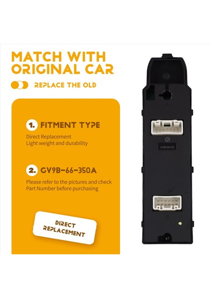 Araba Sol Ön Pencere Kontrol Anahtarı Pencere Cam Kaldırma Düğmesi GV9B-66-350A Mazda 6 Atenza 2014-2018 Lhd (Yurt Dışından) indirimleri