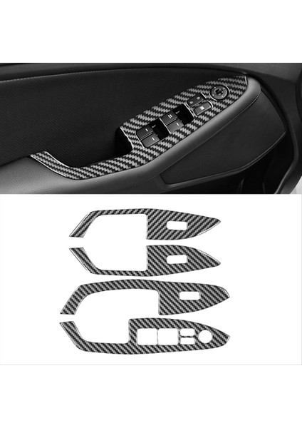 Kia K5 Optima Için Karbon Fiber 2011-2015 Lhd Pencere Kaldırma Anahtarı Kapak Trim Iç Aksesuarlar A (Yurt Dışından) indirimleri
