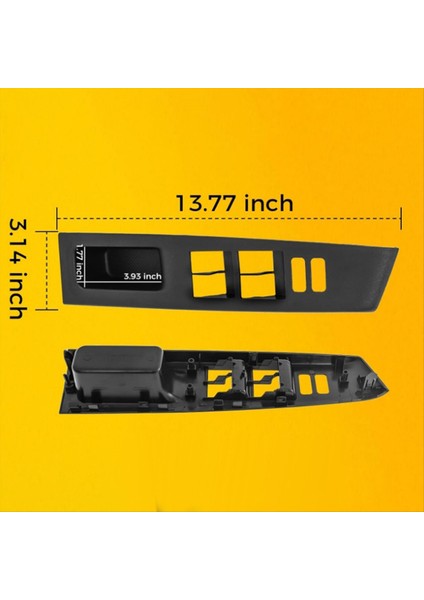 Toyota Yaris 2012-2014 Otomobil Accessorie Için Araba Sağ Ön Pencere Anahtarı Kontrol Paneli Kapağı 74232-52650 (Yurt Dışından) fiyatları