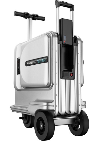 SE3T Elektrikli Binilebilir Scooter Valiz Gri