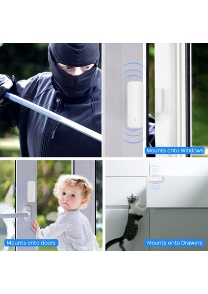 2x Tuya Zigbee 3 0 Akıllı Pencere Kapı Sensörü Zigbee 3 0 Akıllı Yankı Hub Smartlife App Için Kablosuz Bağlantı (Yurt Dışından) indirimleri