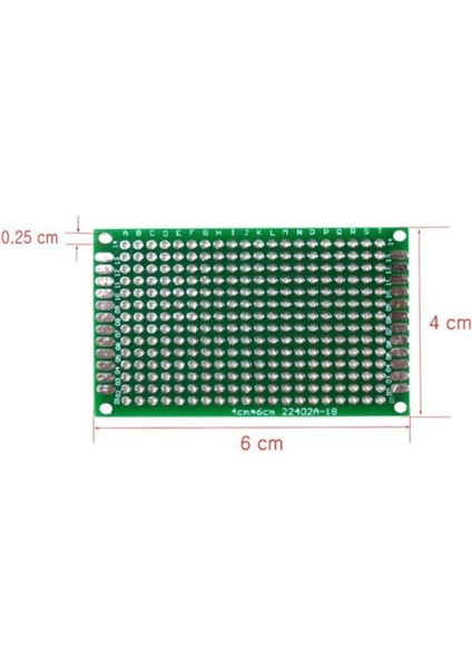 4cm x 6cm 14X20 Pcb Pertinaks Elektronik Devre Prototip Deney Kartı Fr4 Delikli Plaket