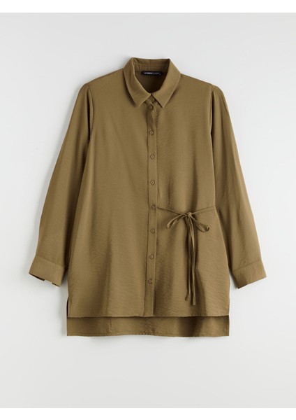 Yeni Sezon Beli Bağlamalı Kadın Gömlek Tunik indirimleri