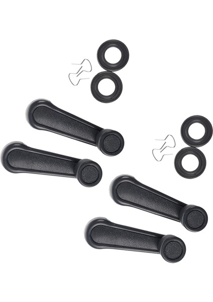 4 Adet Gri Plastik Evrensel Araba Penceresi Sarı Kranklar Kol Kolu (Yurt Dışından)