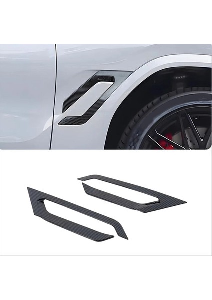 Bmw X6 G06 2020-2024 Aksesuarlar Için Araba Yan Çamurlu Sticker Shark Gill Hava Akış Kanadı Havalandırma Trim Karbon Fiber (Yurt Dışından) modelleri