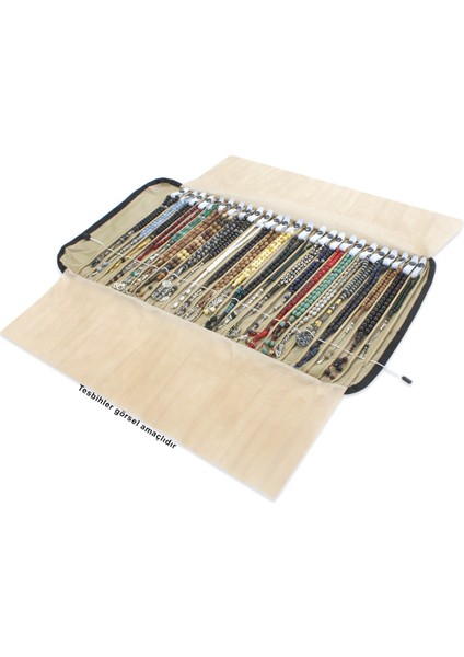 Kemer Muhafazalı Lacivert Kumaş Renkli 25LI Tesbih Rulosu fiyatları