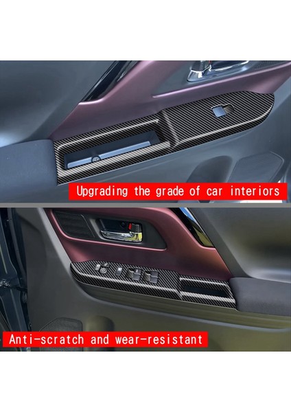 Suzuki Spacia/spacia Özel MK04 Serisi 2024 Rhd Karbon Fiber Deseni Için Araba Penceresi Cam Kaldırıcı Anahtar Paneli Kapağı Kapağı (Yurt Dışından) fırsatları