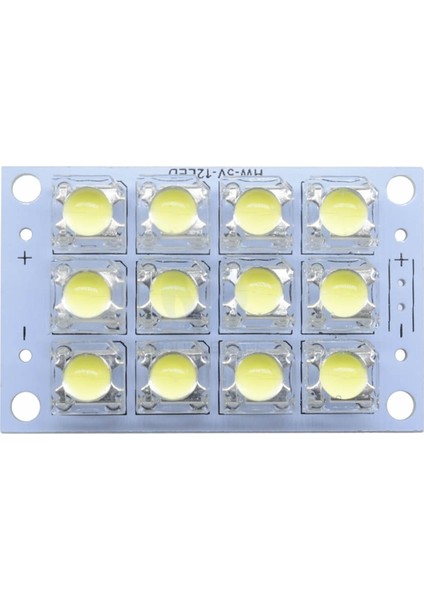 Dc 3V 5V 1W Beyaz LED Board Modül 12 Adet LED Masa Gece Lambası Mobil Aydınlatma HW-5V-12LED