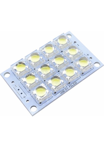 Dc 3V 5V 1W Beyaz LED Board Modül 12 Adet LED Masa Gece Lambası Mobil Aydınlatma HW-5V-12LED