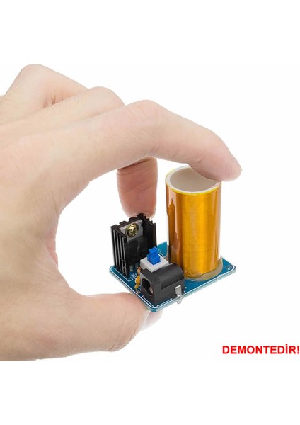 Demonte Mini Tesla Bobin Kit Modül Kablosuz Enerji Iletimi BD243 Dc 9 / 12V Temassız Elektrik Transf fiyatları