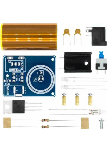 Demonte Mini Tesla Bobin Kit Modül Kablosuz Enerji Iletimi BD243 Dc 9 / 12V Temassız Elektrik Transf indirimleri