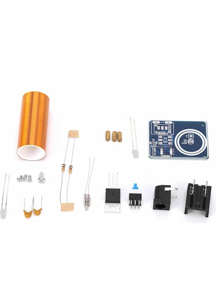 Demonte Mini Tesla Bobin Kit Modül Kablosuz Enerji Iletimi BD243 Dc 9 / 12V Temassız Elektrik Transf
