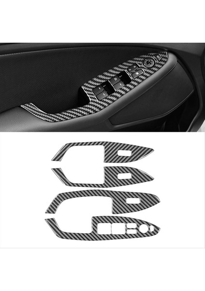 Kia K5 Optima Için Karbon Fiber 2011-2015 Lhd Pencere Kaldırma Anahtarı Kapak Trim Iç Aksesuarlar B (Yurt Dışından) fırsatları