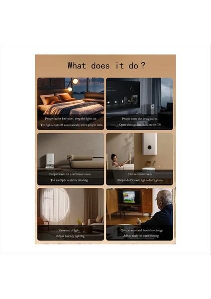 Xiaomi Mijia Optimist Smart Home Için Milimetre Waveradarinfraned Sıcaklık Nemi Işık 5 In-One Geliştirilmiş Sensör (Yurt Dışından) modelleri