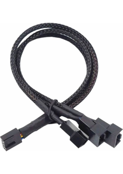 1 To 3 Çoğaltıcı 25CM Fan Uzatma Kablosu Y Tip 4 Pin 3 Pin Bilgisayar Kasa Anakart Ekran Kartı