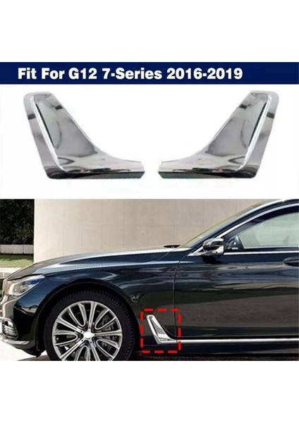 2pcs Yeni Yan Çamurluk Hava Kanalı Paneli Bmw G12 7 Serisi Için Krom Trim 2016-2019 51137347377 51747347378 (Yurt Dışından) fırsatları
