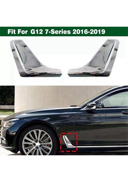 2pcs Yeni Yan Çamurluk Hava Kanalı Paneli Bmw G12 7 Serisi Için Krom Trim 2016-2019 51137347377 51747347378 (Yurt Dışından) indirimleri