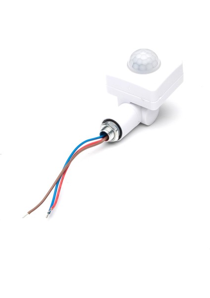 AC85-265V IP65 Hareket Sensörü Ayarlanabilir Pır Anahtarı Ultratin LED Işık Pır Dış Mekan Hareket Sensörü Dedektörü 10MM Beyaz (Yurt Dışından)